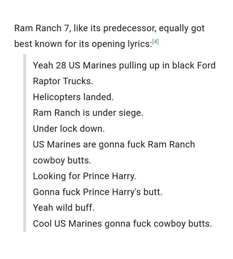 ram ranch lyrics|all ram ranch songs.